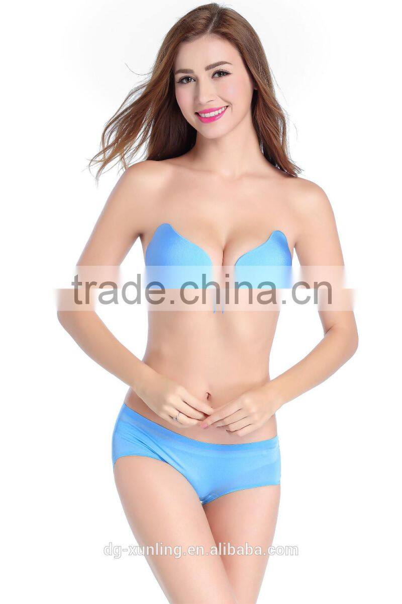 Beautiful Looks Magic Invisible Inserts Padded Adhesive Sexy Silicone Bra for Breast Enhance