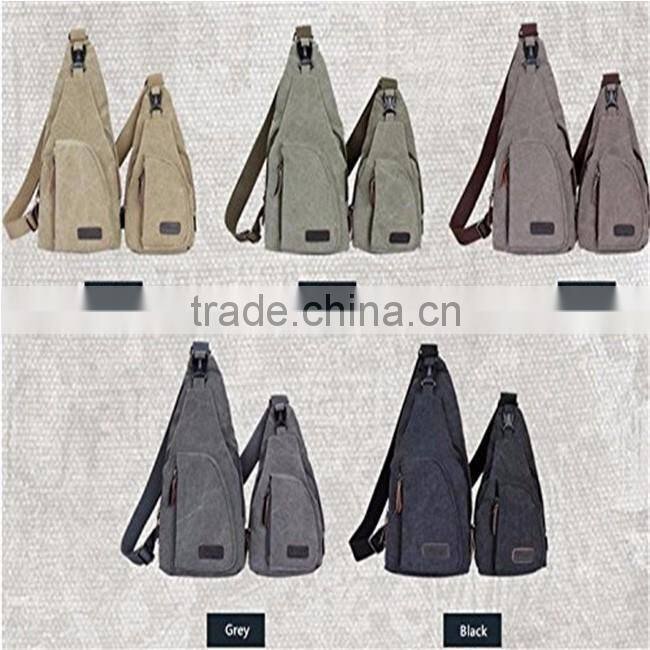 OEM professional high quality outdoor sports casual canvas sling bag cheap
