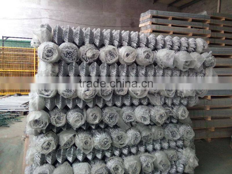 Direct factory cheap used chain link fence for sale/chain link fence weight factory