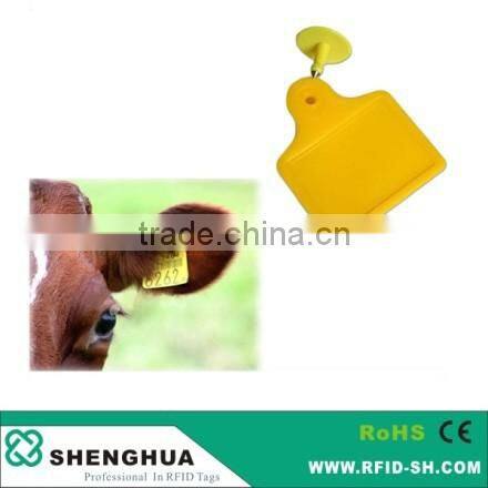 animal ear tag passive uhf rfid ear tag eco-friendly disposable TPU rfid tag for cows cattle
