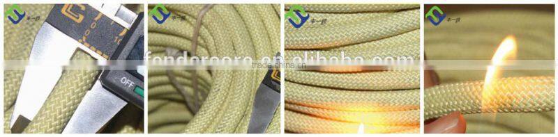 Produce low elastic polyester rope aramid rope/kevlar rope with CCS Certificate