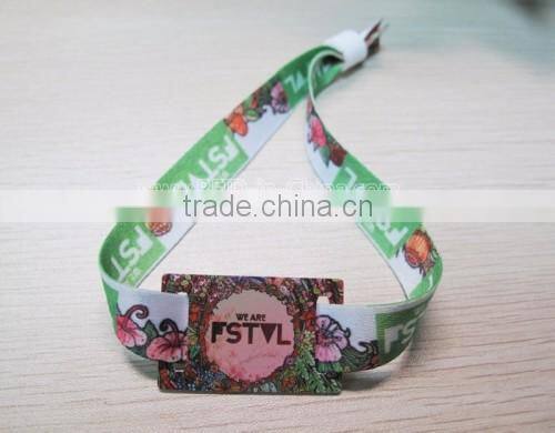 Reusable RFID Fabric Wristbands with RFID transponder rfid fabric