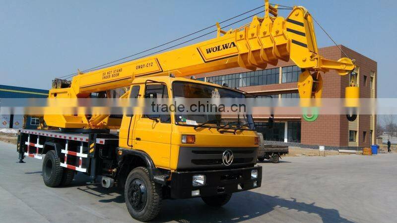 telescopic section boom 8 ton truck crane