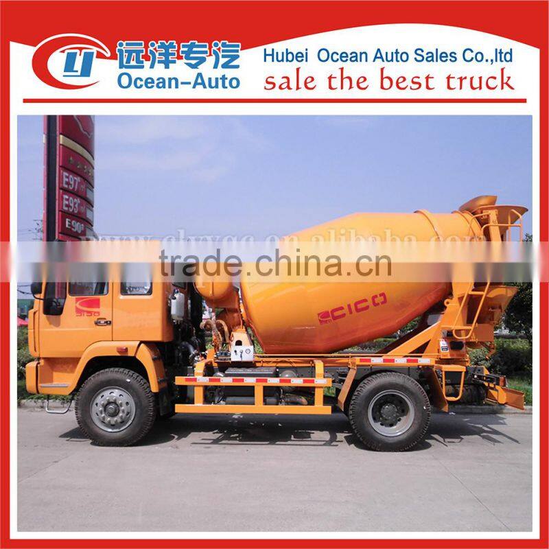 SINOTRUK 6cbm concrete mixer truck with 4*2 driver