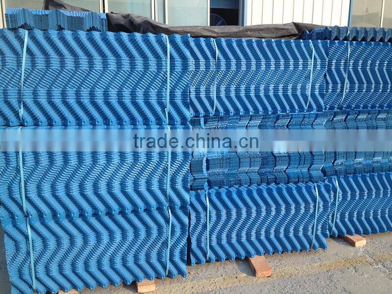 Natural draft S wave PVC cooling tower fill,infill,filler,filling,pack,media