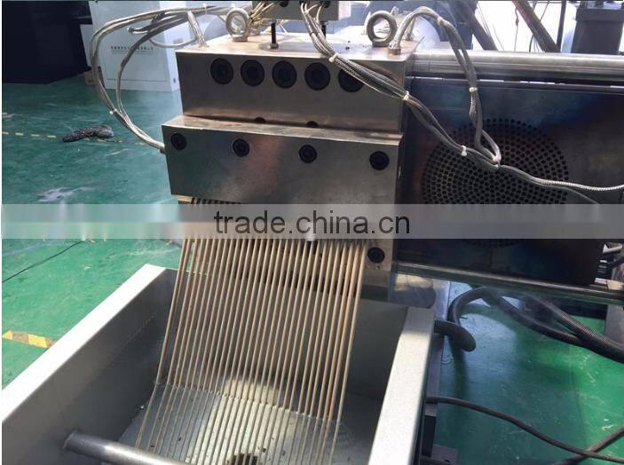 waste plastic pe LDPE HDPE film three stage water ring hot cut pellletizing recycling line