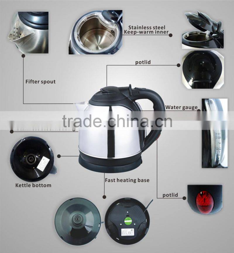 1.8l hotal kettle with great quality