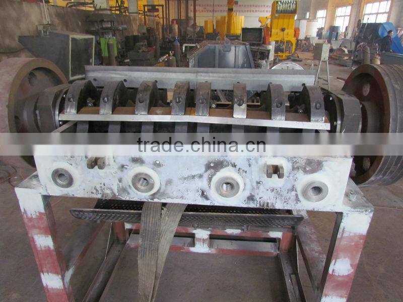Waste plastic film crusher