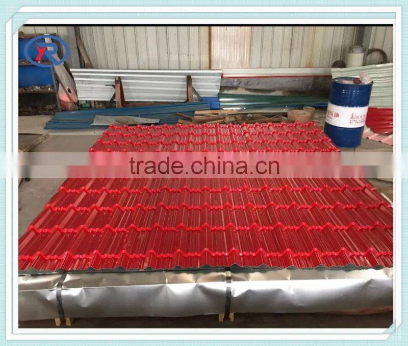 color coated corrugated steel roofing sheet/tile