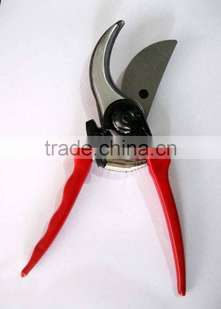 steel hand pruner with plastic coating handle or printing