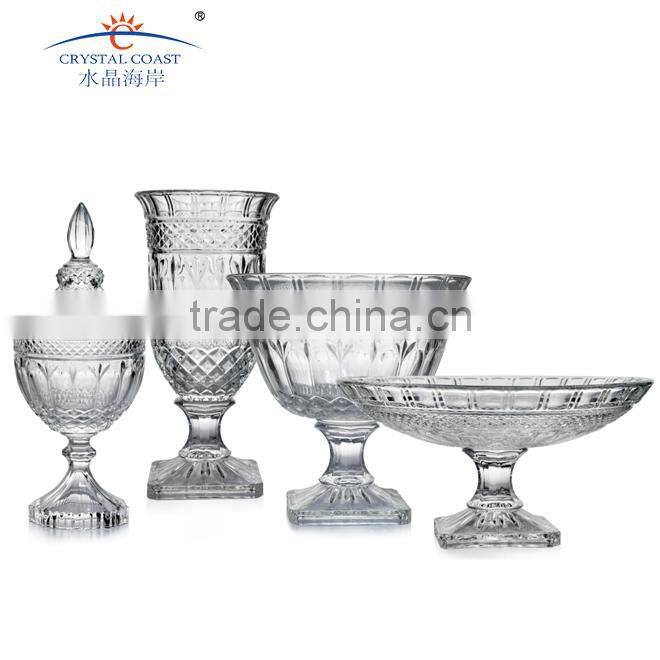 Factory Price Clear Reversible Trumpet Glass Vase