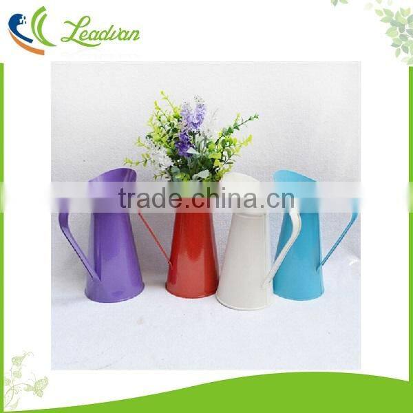 Garden table decorative metal flower vases for home decoration