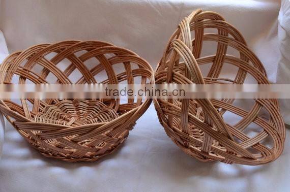 Handwoven wicker baskets for bread/fruit display and serving, eggs, decoration of your table