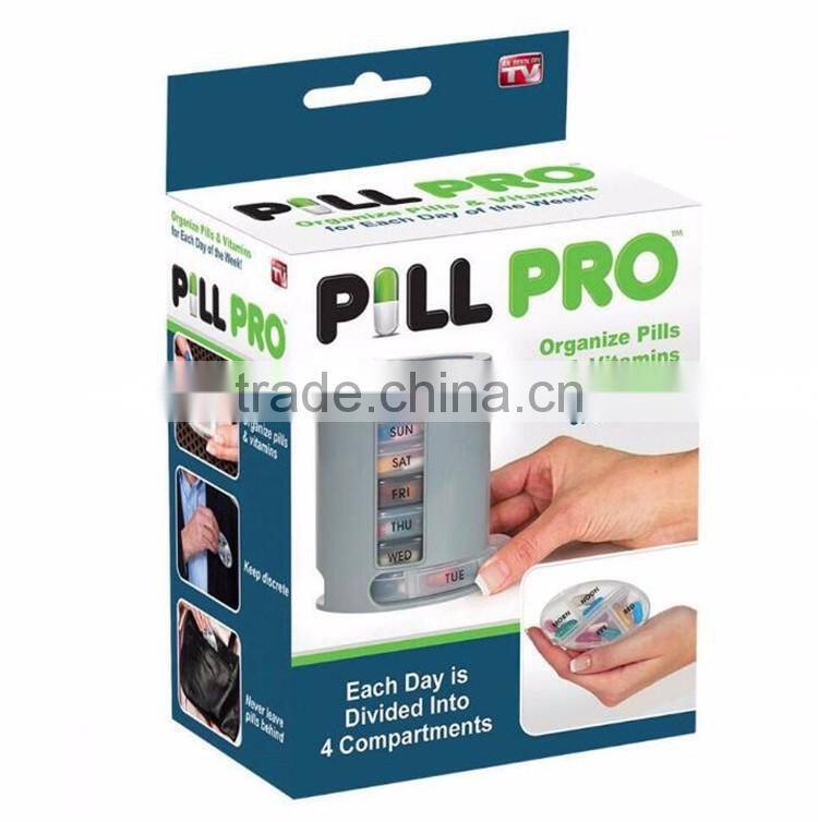 7 Day Mini Drug Storage Box Pill Organizer Plastic Container