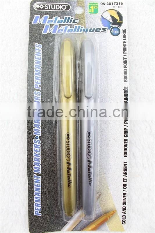 Christmas Liquid Glitter Golden Silver Metallic Marker Pen Colored Ink Color paint marker