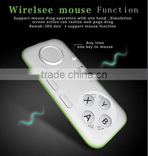 Bestselling Multi-function Bluetooth Game Remote Control Shutter Gamepad Wireless Mouse iOS /Android PC