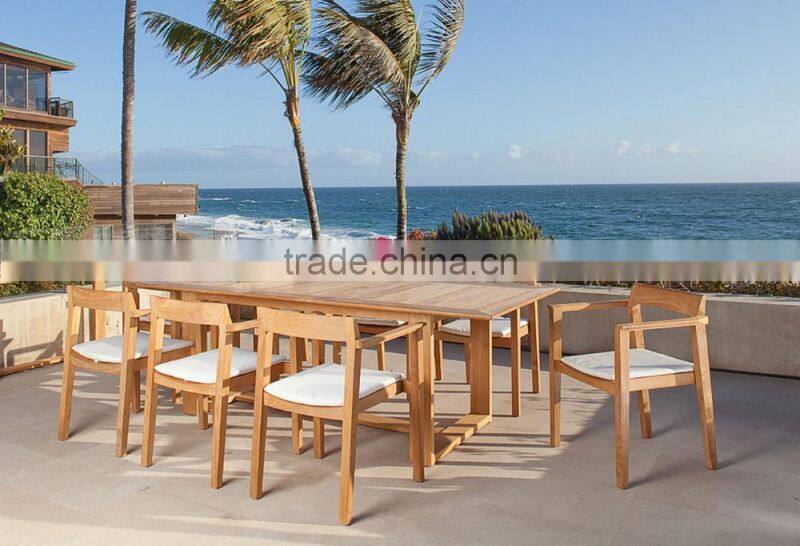 2015 Modern design teak outdoor dining table wood hd design garden furniture
