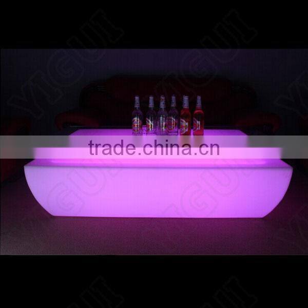 2015 waterproof illuminated led table bar furniture/ outdoor led furniture table
