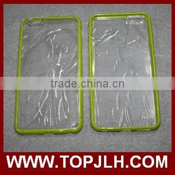 2017 Hot sell blank UV Case for Iphone 6 plus , UV transparent mobile phone case with tpu side