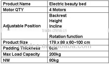 Tattoo & Make Up Electric Beauty Bed electric spa bed used electric massage table F-3869A