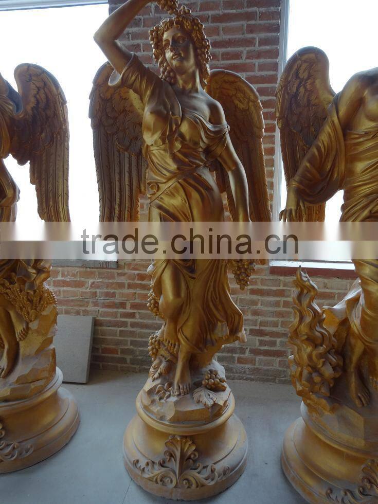 Four Seasons lady fiberglass resin statue,Large outdoor sculpture