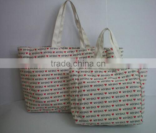 different size cotton shopping bags