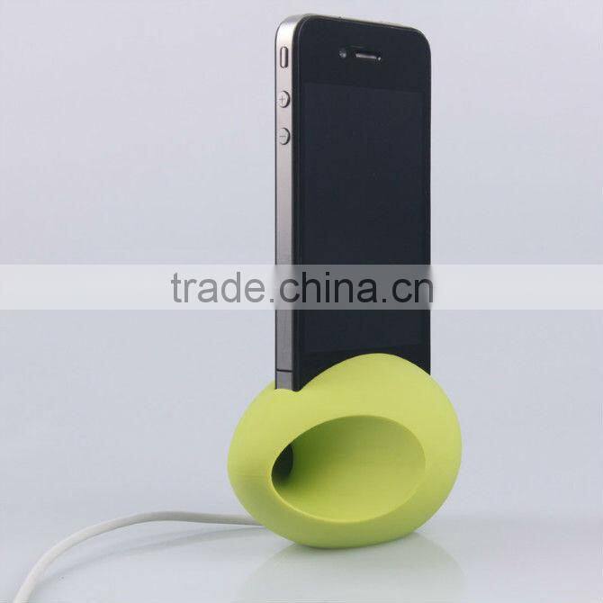 Cute silicone egg sound amplifier or speaker