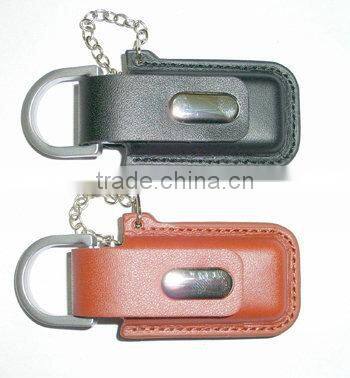 Real leather USB flash driver with embossing logo
