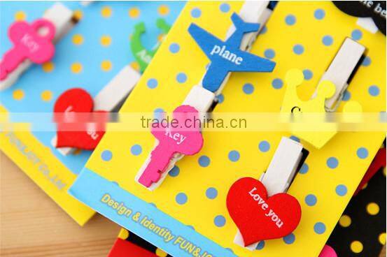 wooden photo clip holder,memo clip