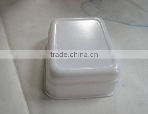 Disposable Rectangular Salad Bowl, Plastic Dish, Airline Salad Bowl