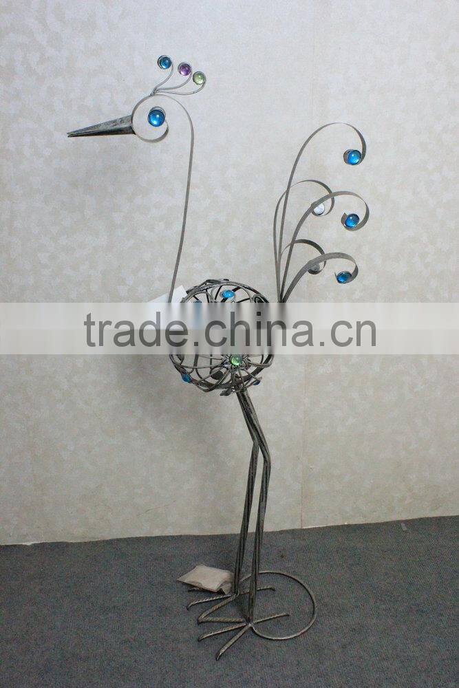 Metal peacock garden decoration