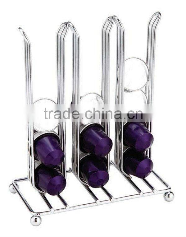 metal wire Nespresso coffee pod storage /coffee capsule holder/coffee mug holder