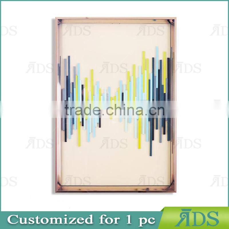 Framed Handmade shadow box pipe wall art 3d