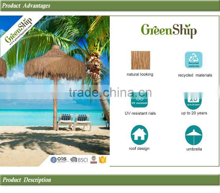 UV protective outdoor gazebo thatch tiles _ GreenShip
