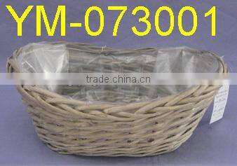 Cheap Wicker Garden Basket in Rectangular Shape