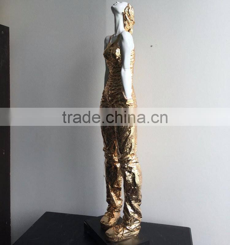 FRP girl character sculpture
