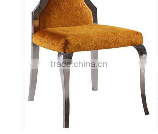 B8028 modern antique velvet steel chairs for wedding