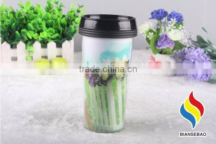 customized printing paper insert travel mug double wall paper cup
