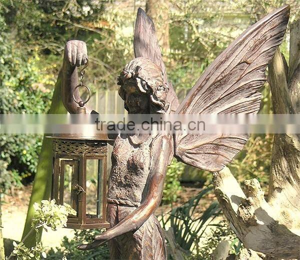 garden decoration metal craft large garden statues fairy lantern