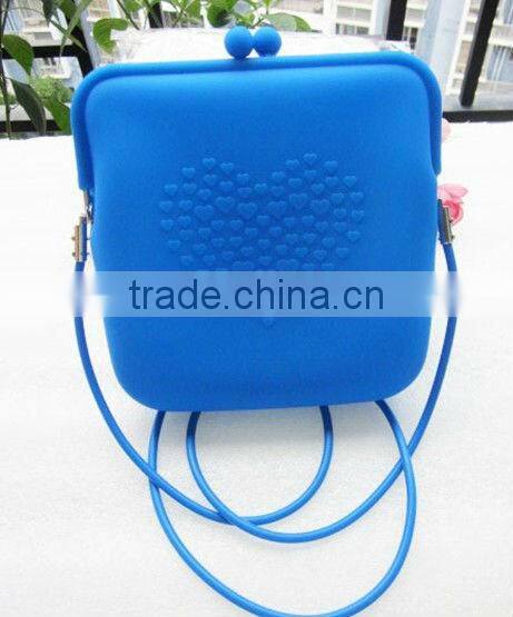 colorful silicone sling bag for girls