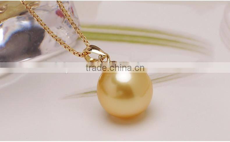 wholesale 10-11mm golden south sea pearl necklace price