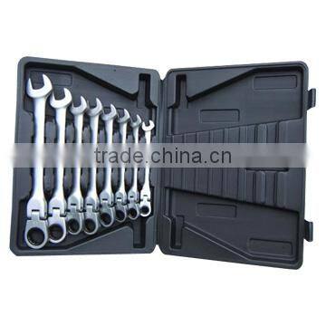 8Pcs Combination Rachet Wrench Set