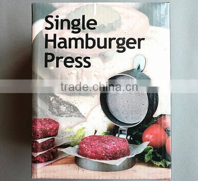 heavy duty mini single Cast aluminium burger patty press maker