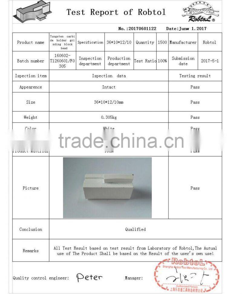 tungsten carbide holder grinding block head wedge concrete floor grinding machine