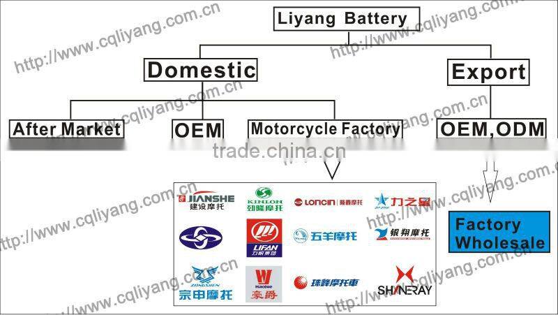 Dry-charged 12V 7A Motorcycle/Scooter Battery