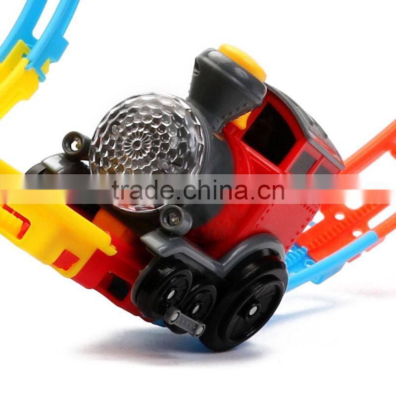 Kids amusement plastic magic toy train track for sale