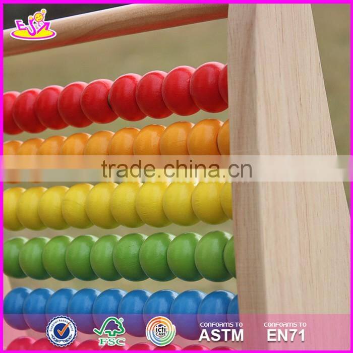 2017 New design children educational abacus wooden counting toy W12A029
