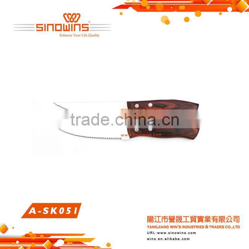 Wooden handle knife table knife dinner knife