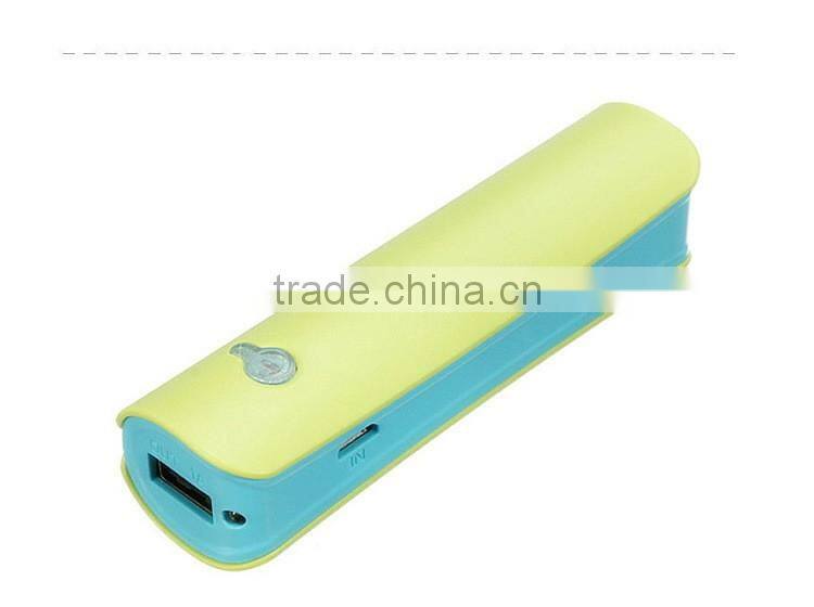 2600mAh Slim Mobile Power Bank Charger With LED Light for iphone