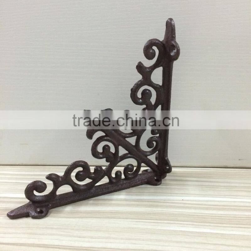 Factory supply cast iron shelf l bracket heavy duty wall bracket